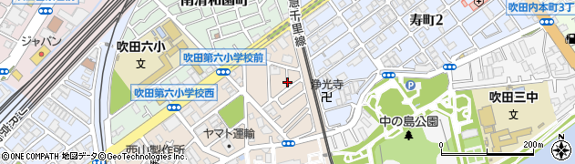 大阪府吹田市川岸町2周辺の地図