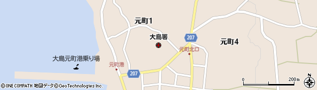 大島警察署周辺の地図