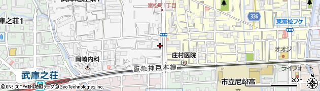 日本カイロプラクティックセンター　武庫之荘周辺の地図