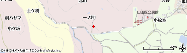 京都府木津川市加茂町兎並（一ノ坪）周辺の地図