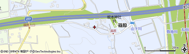 静岡県磐田市篠原460周辺の地図