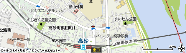 明日香高砂店周辺の地図