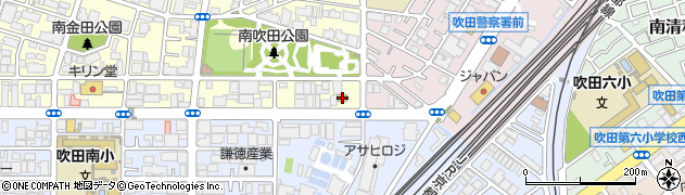 ミニストップ吹田南金田店周辺の地図
