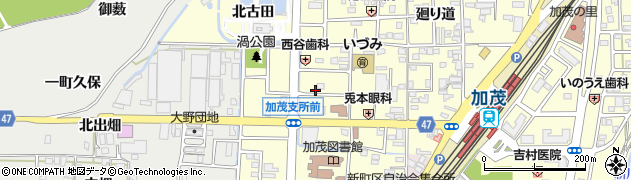 京都府木津川市加茂町里西鳥口周辺の地図