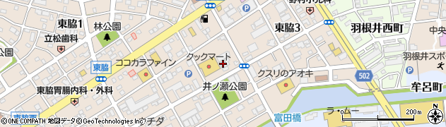創庫生活館豊橋東脇本店周辺の地図