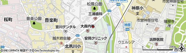 礒田ゴルフ周辺の地図