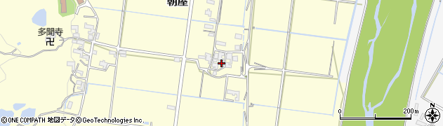 三重県伊賀市朝屋888周辺の地図