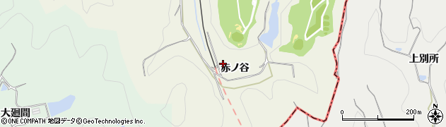 愛知県知多郡美浜町野間赤ノ谷周辺の地図