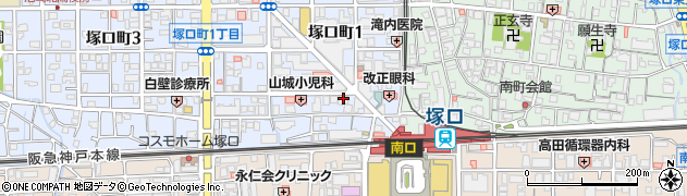 アップ教育企画　個別館塚口校周辺の地図