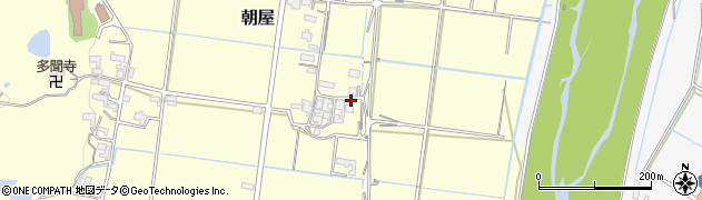 三重県伊賀市朝屋934周辺の地図