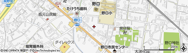 兵庫県加古川市野口町周辺の地図