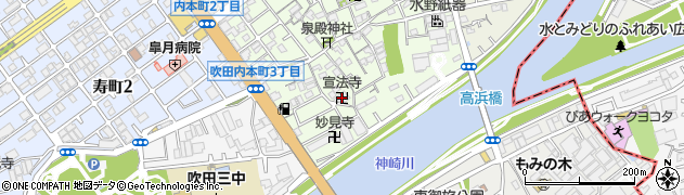宣法寺周辺の地図