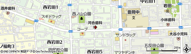 河合歯科医院周辺の地図