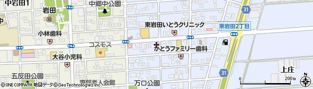 豊橋信用金庫岩田支店周辺の地図