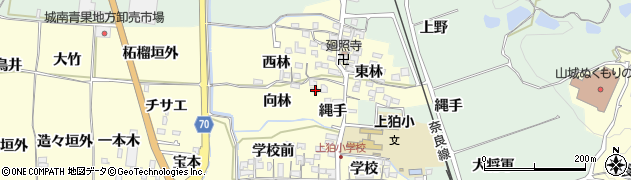 京都府木津川市山城町上狛向林24周辺の地図