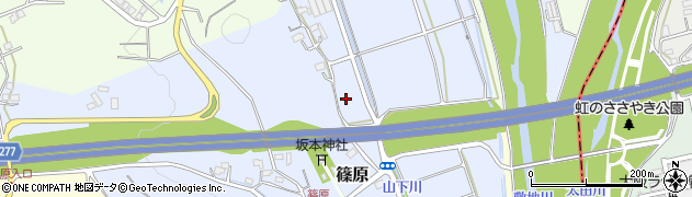 静岡県磐田市篠原187周辺の地図