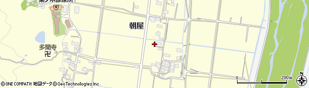 三重県伊賀市朝屋2380周辺の地図