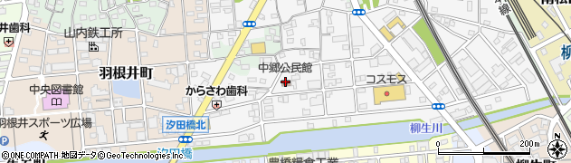 中郷公民館周辺の地図