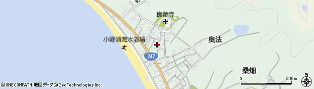 愛知県美浜町（知多郡）小野浦（西川）周辺の地図