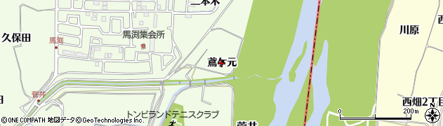 京都府精華町（相楽郡）菅井（鳶ケ元）周辺の地図