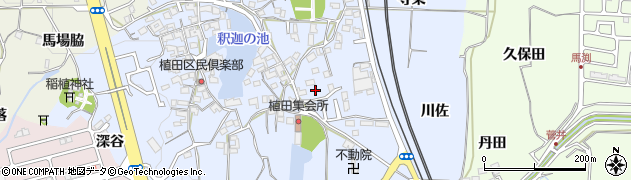 京都府精華町（相楽郡）植田（堂ケ島）周辺の地図