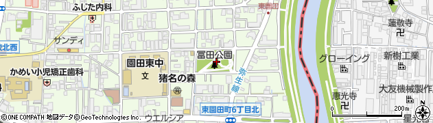 冨田公園周辺の地図