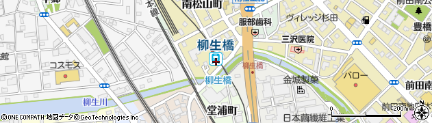 愛知県豊橋市周辺の地図
