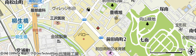 愛知県豊橋市前田南町周辺の地図