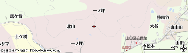京都府木津川市加茂町兎並北山周辺の地図