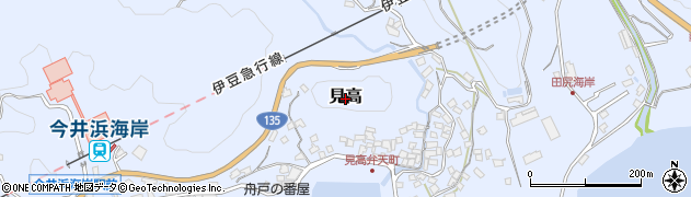 静岡県河津町（賀茂郡）見高周辺の地図