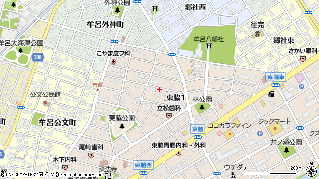 〒441-8083 愛知県豊橋市東脇の地図