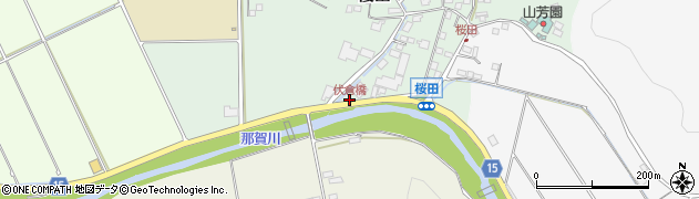 伏倉橋周辺の地図