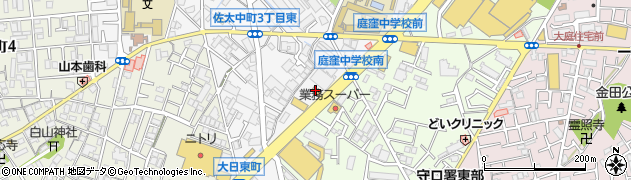 丸亀製麺 守口大日店周辺の地図