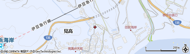 静岡県賀茂郡河津町見高598周辺の地図