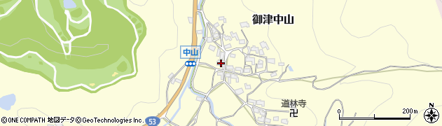 岡山県岡山市北区御津中山625周辺の地図