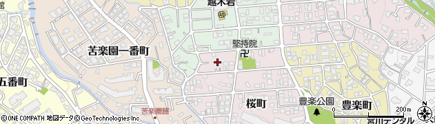 兵庫県西宮市桜町6周辺の地図