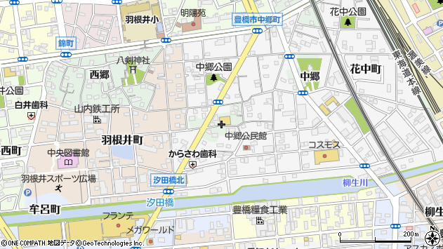 〒441-8024 愛知県豊橋市花田町後田の地図