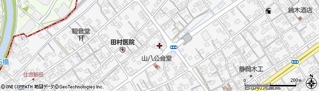 静岡県吉田町（榛原郡）住吉周辺の地図