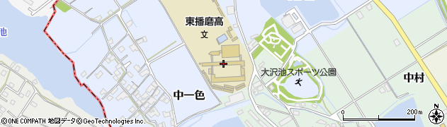 兵庫県立東播磨高等学校周辺の地図