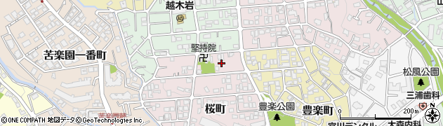 兵庫県西宮市桜町5周辺の地図