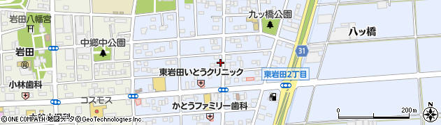 愛知県豊橋市東岩田周辺の地図