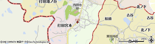 打田周辺の地図