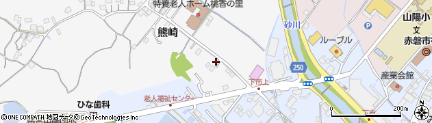 岡山県赤磐市熊崎183周辺の地図