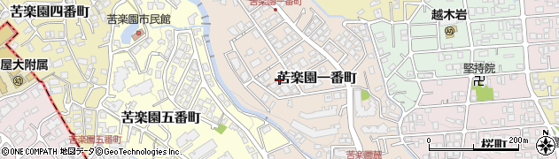 兵庫県西宮市苦楽園一番町3周辺の地図