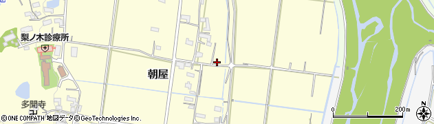 三重県伊賀市朝屋2207周辺の地図