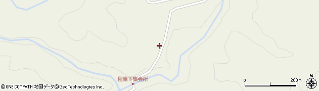 島根県浜田市弥栄町程原67周辺の地図