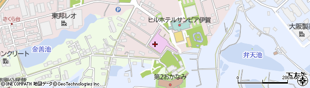 伊賀市文化会館周辺の地図