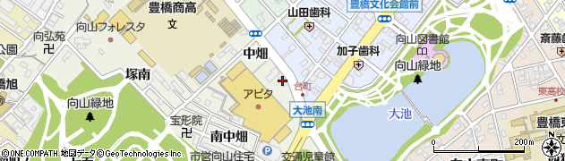 豊橋信用金庫向山支店周辺の地図