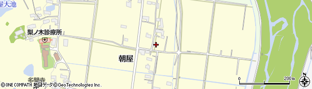 三重県伊賀市朝屋2218周辺の地図