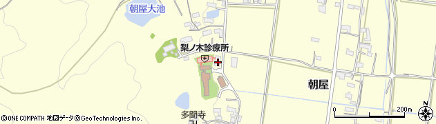 三重県伊賀市朝屋725周辺の地図